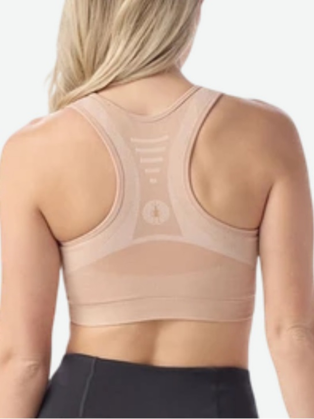 Smartwool Intraknit Racerback Bra W Size S in Pink Sugar Heather EUC